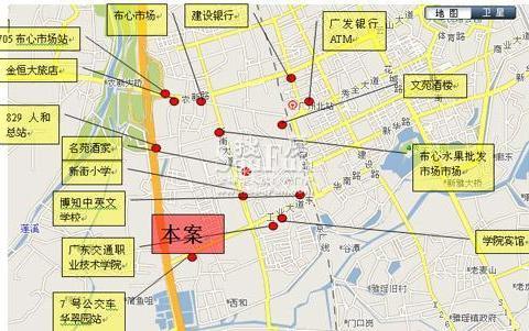 南华时代城位置交通图